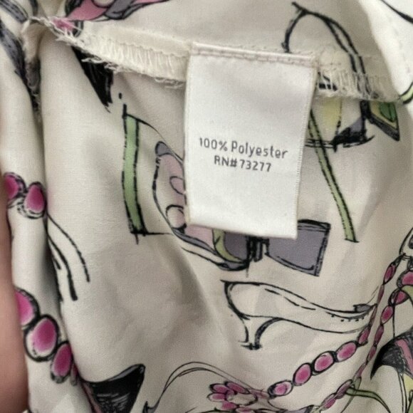 Lauren Conrad Fashion Neck Ruffle Tank Top peplum waist cinch Size Med Novelty - Picture 7 of 7